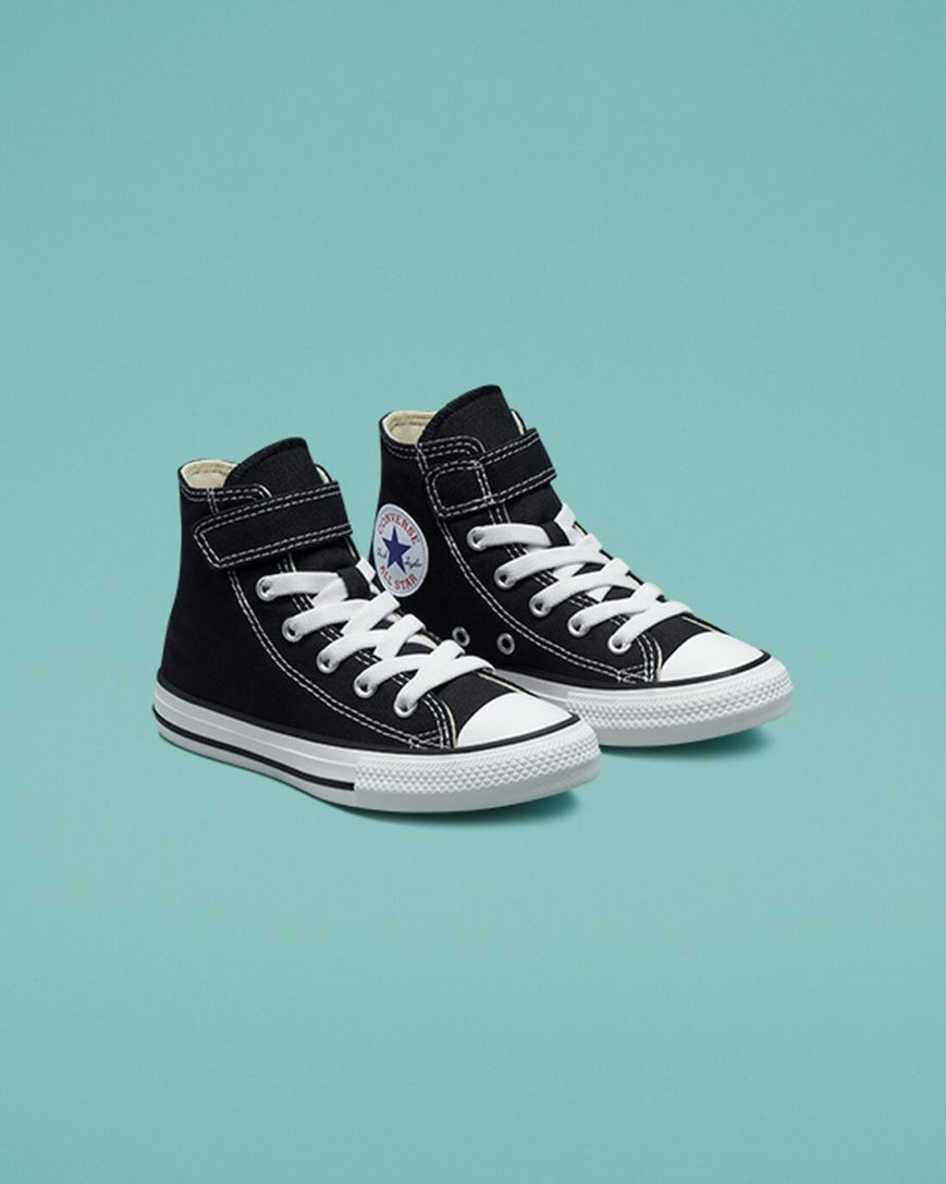 Dívčí Boty Vysoké Converse Chuck Taylor All Star Easy-On Černé Béžový Bílé | CZ YDPZ39